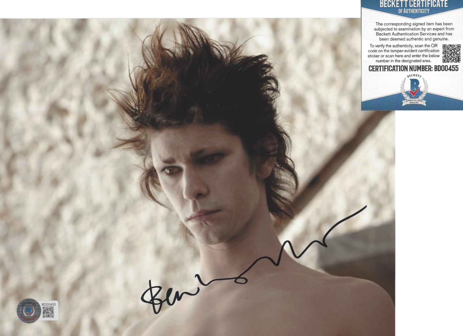 BEN WHISHAW SIGNED 'THE TEMPEST' ARIEL 8x10 MOVIE Photo Poster painting B BECKETT COA BAS