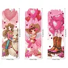 3Pcs Special Shape Valentines Day Cowboy Diamond Painting Bookmark Making Kit