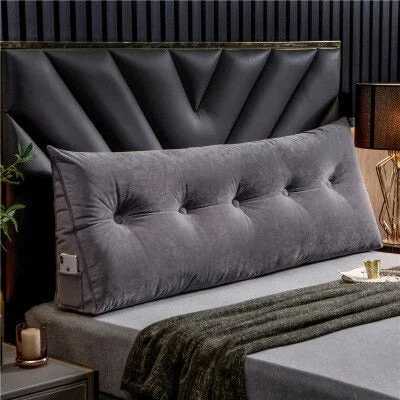 Luxury Triangular Wedge Pillow Bolster Bed Headboard - vzzhome