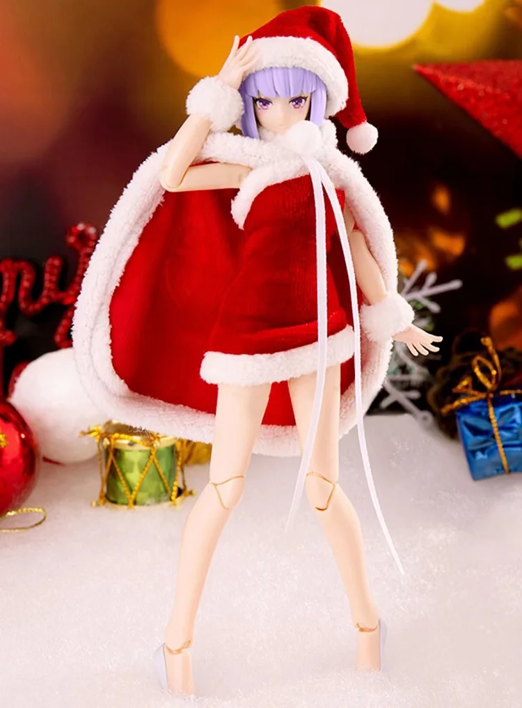 【In Stock】1/12 TBL FIGMA SHE Hand made voxel model Christmas suit Clothing accessories bag