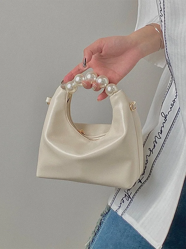 Chains Zipper Pearl Handle The Dumpling Bags