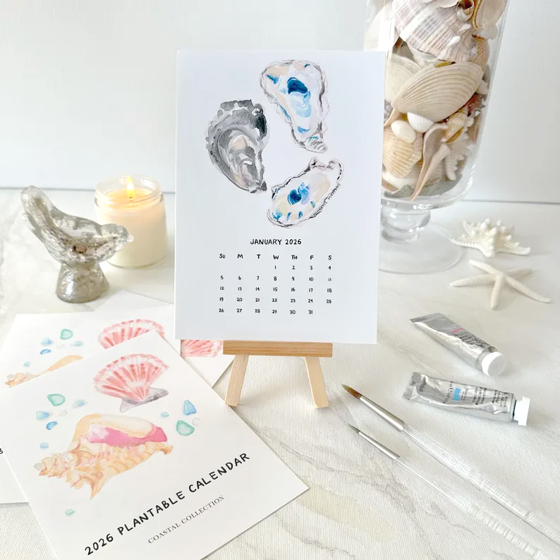 ✨New Arrivals 49% OFF Today🌱2026 Plantable Seed Calendar &ndash; Ocean Art, Real Blooms