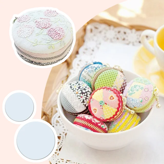 DIY Macaron Coin Purse Templates 