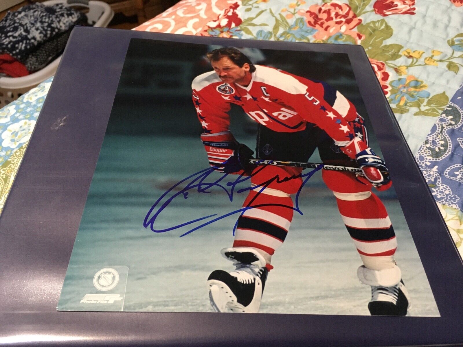 Rod Langway Washington Capitals Signed Hockey Photo Poster painting W/Our COA