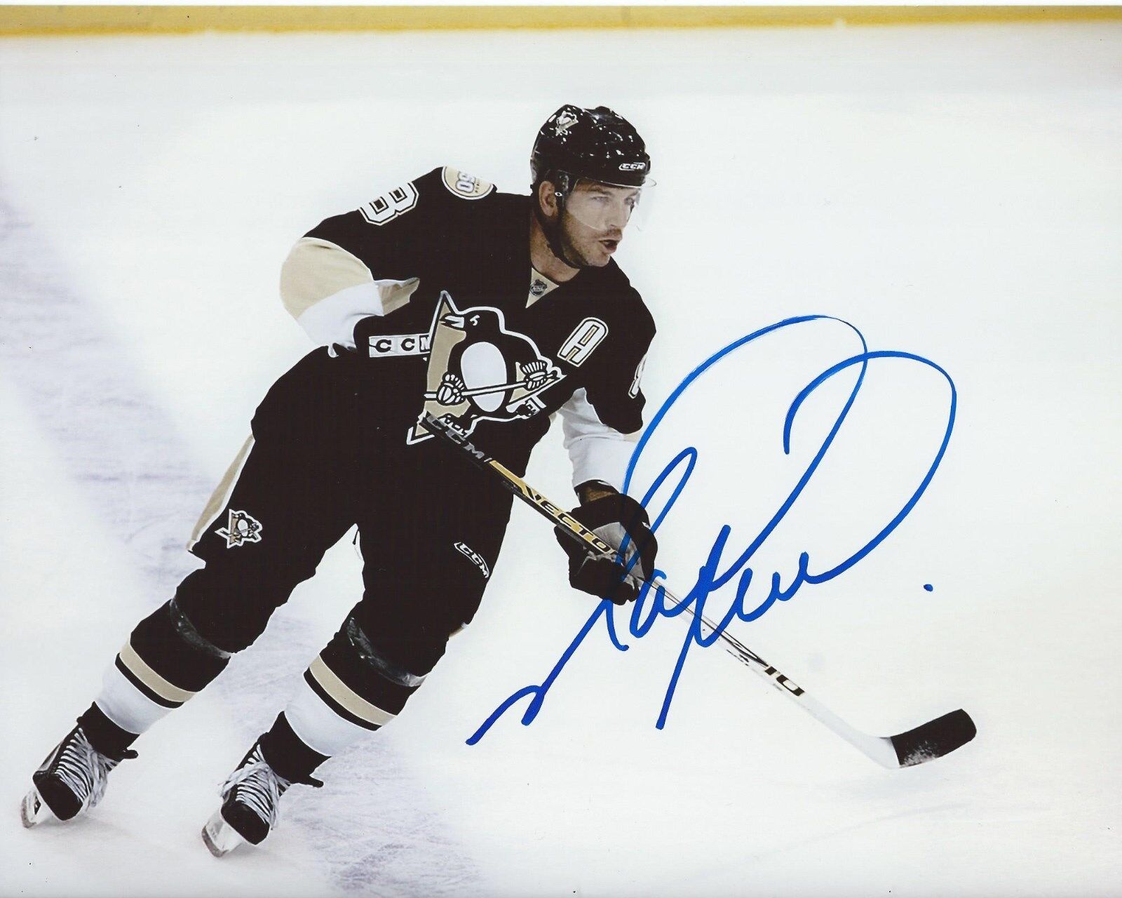 Mark Recchi Signed 8x10 Photo Poster painting Pittsburgh Penguins Autographed COA B