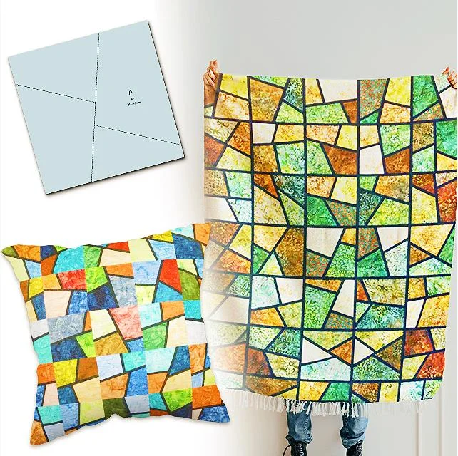 Stained Glass Quilt Template Set - With Instructions
