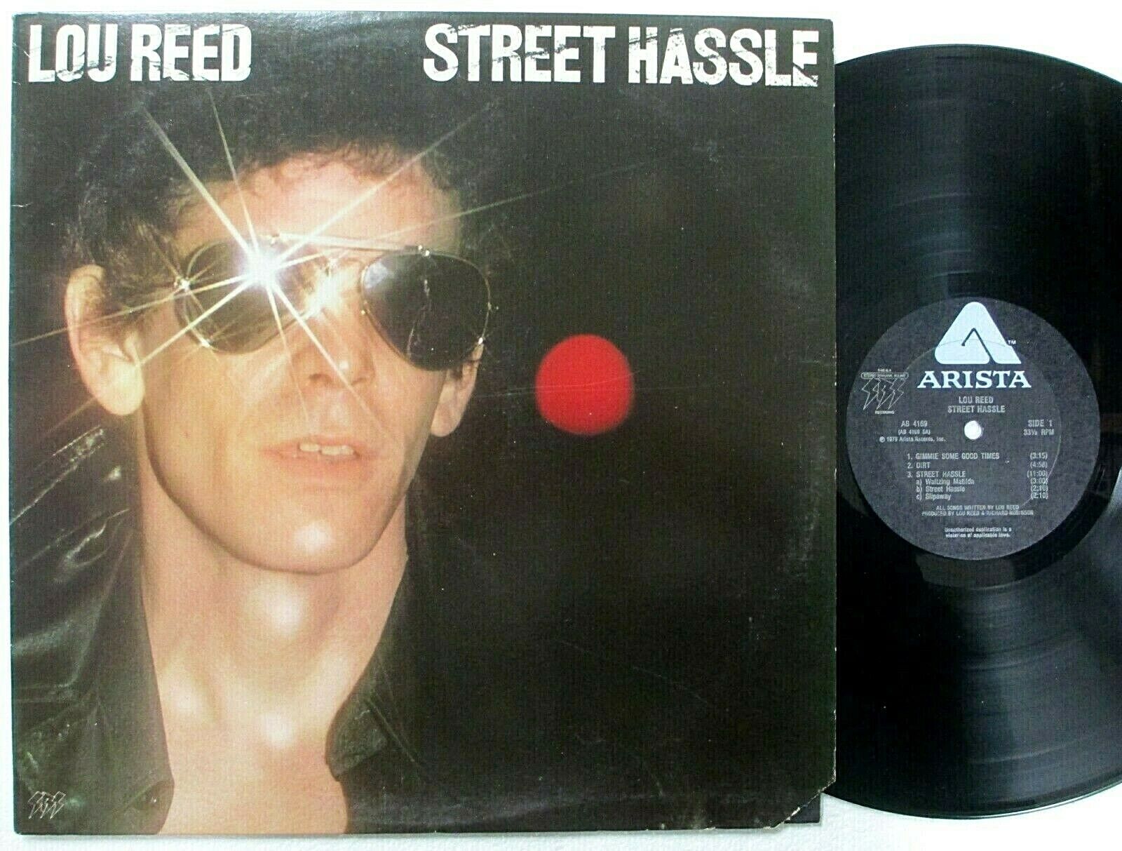 LOU REED Street Hassle orig US LP w/ Photo Poster painting inner sleeve KP 56