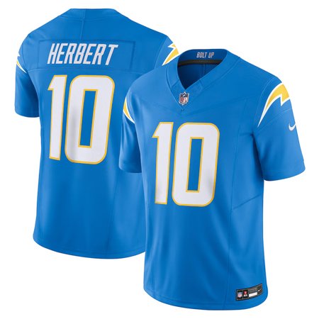 Youth Los Angeles Chargers #10 Justin Herbert  Powder Blue Vapor F.U.S.E. Limited Jersey