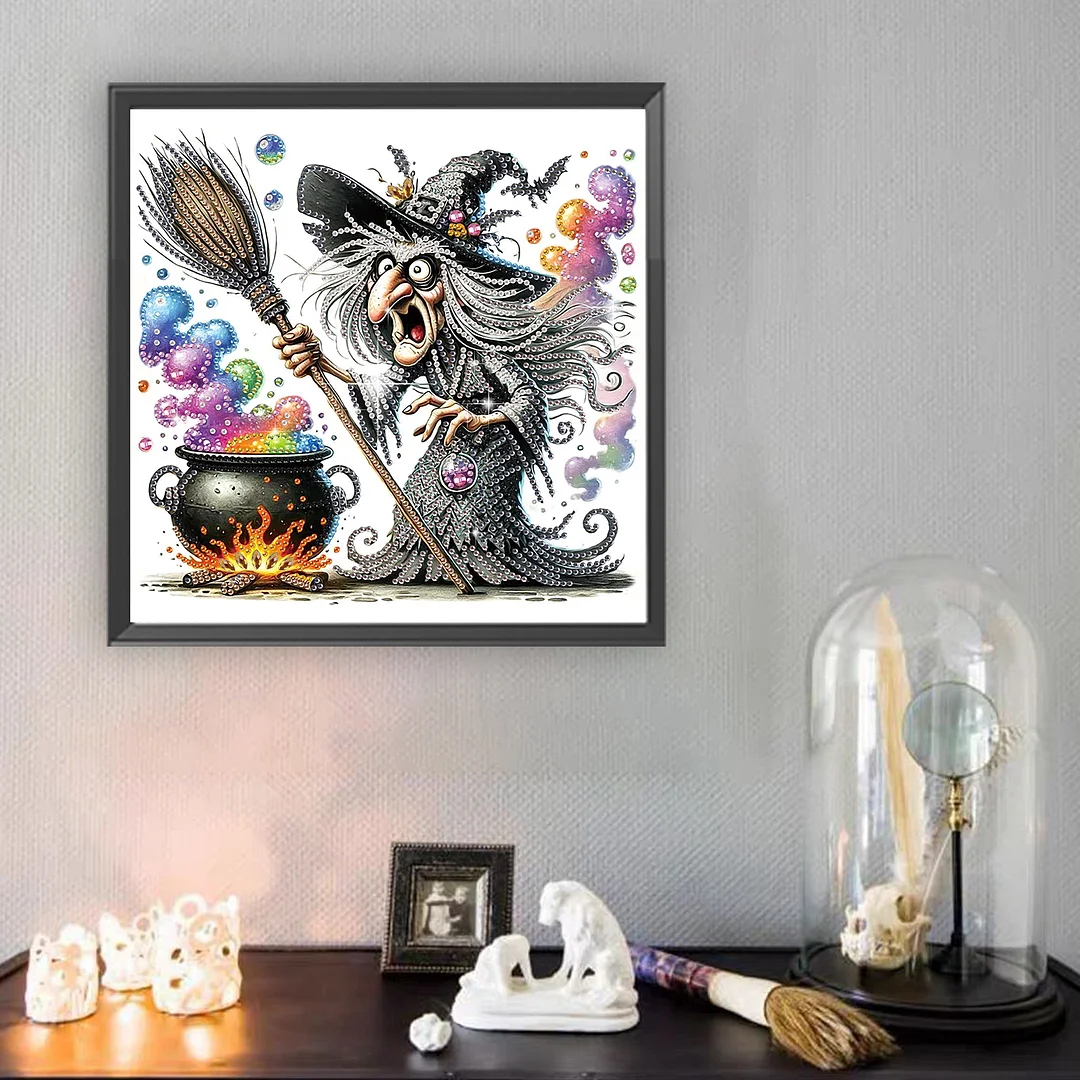 Diamond Painting - Partial Special Shaped Drill - Halloween Skull(Canvas|30*30cm)