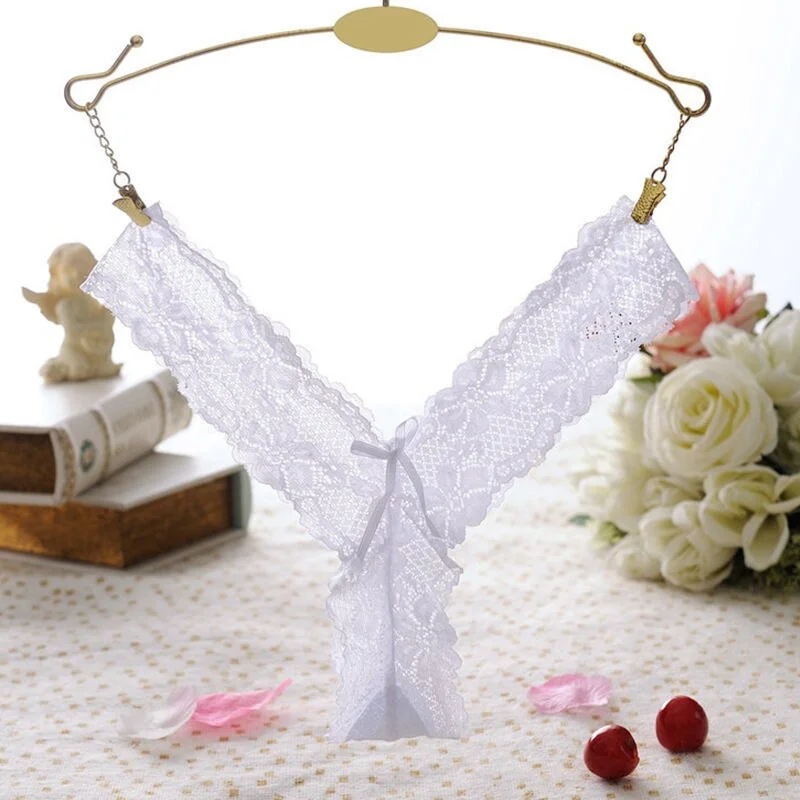 Comfortable sexy ladies thong thong hot thong sexy women's lace panties women transparent T back panties soft panties