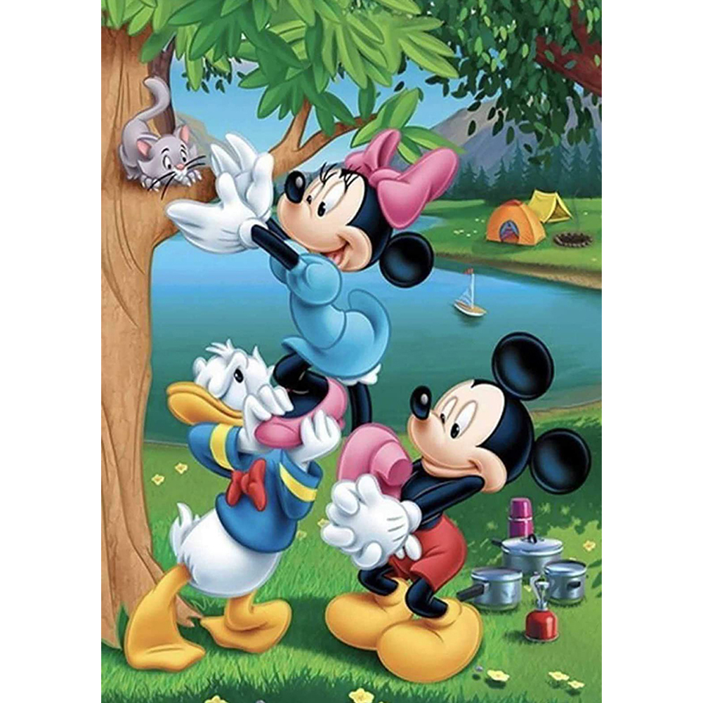 Mouse Disney Cartoon Gift 30*40cm(canvas) full round drill diamond painting