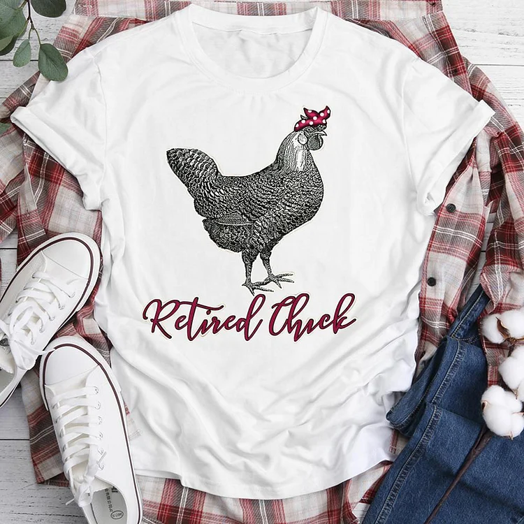ANB - Retired Chick Chicken  Retro Tee-05044