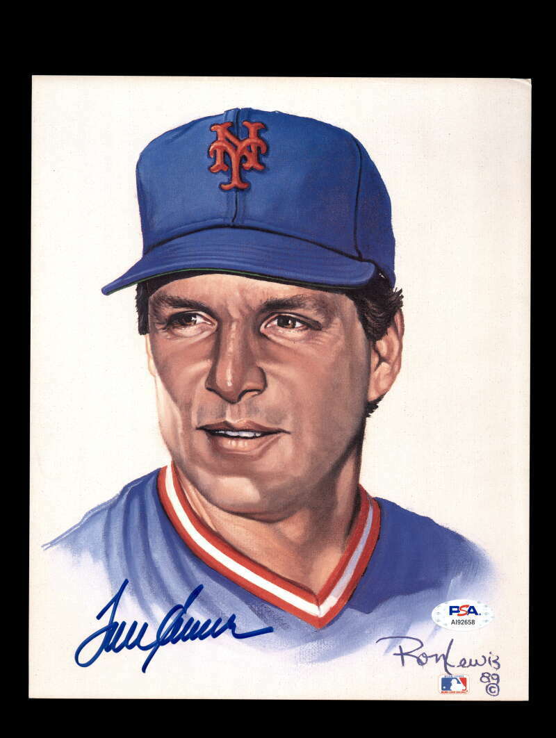 Tom Seaver PSA DNA Coa Signed 8x10 Photo Poster painting Lewis Litho Autograph