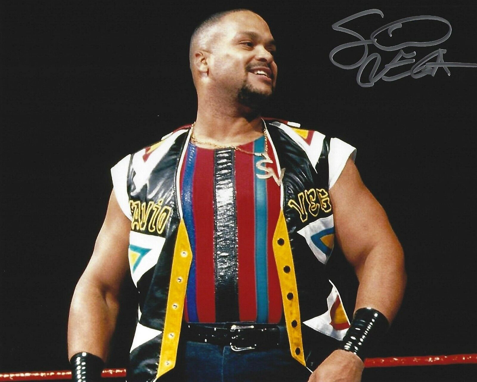 Savio Vega Signed 8x10 Photo Poster painting WWE IWA WWC Los Boricuas Picture Autograph TNA MLW