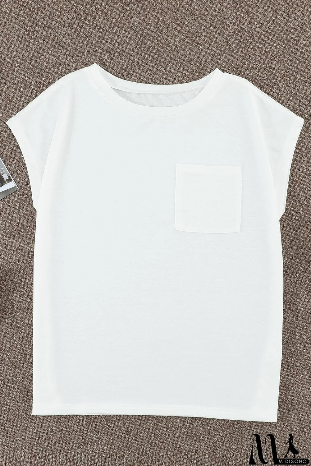 MidiSono - Pocketed Tee with Side Slits