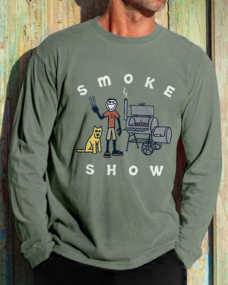 Suitmens Men's Outdoor Smoke Show Long Sleeve T-Shirt 063