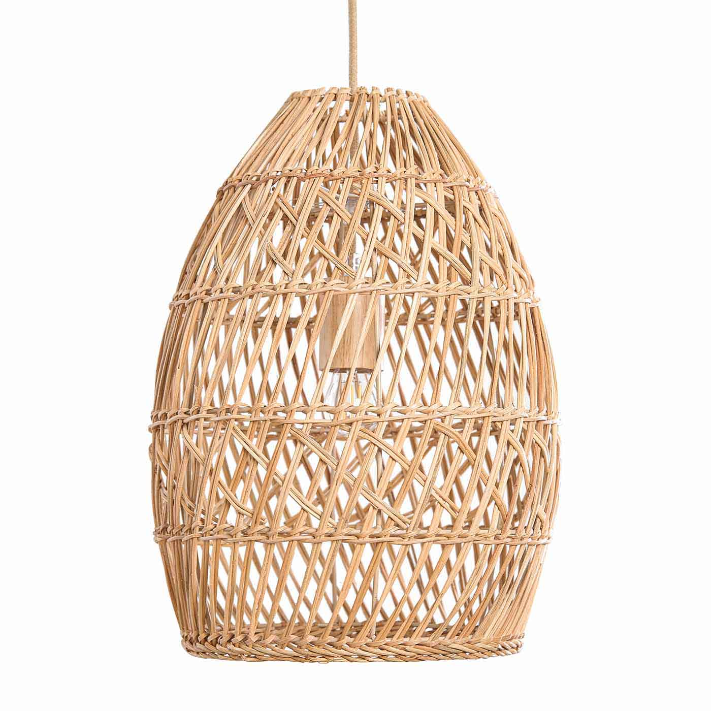 Callie Rattan Pendant Light