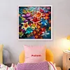 Color Flower-14CT Stamped Cross Stitch 50*50cm tapestrymarket