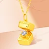 True Love Gift Box Pendant Necklace