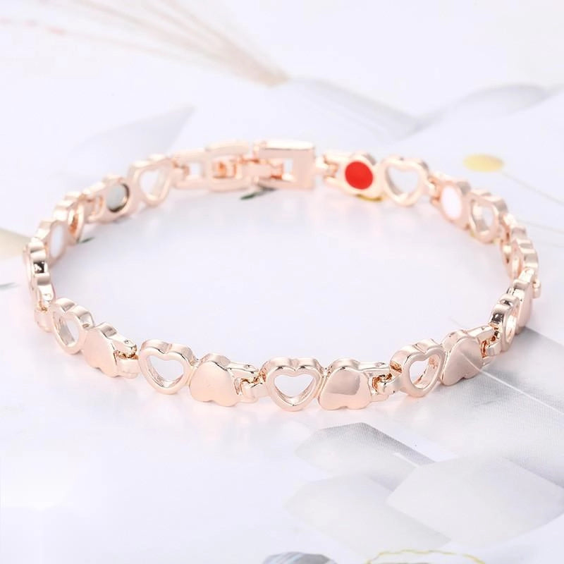 Shaokun Fashion Temperament Magnetic Bracelet Women’s Beautiful Simple Love Health Care Hollow Trend Bracelet