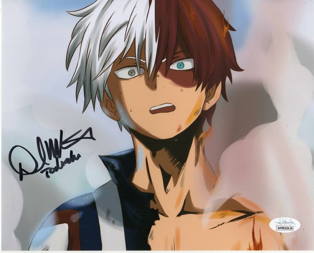 David Matranga Autograph 8x10 Photo Poster painting My Hero Academia Todoroki Signed