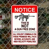 Notice This Is Not A Gun Free Zone - Vintage Metal Signs - 20*30cm/30*40cm - Warning