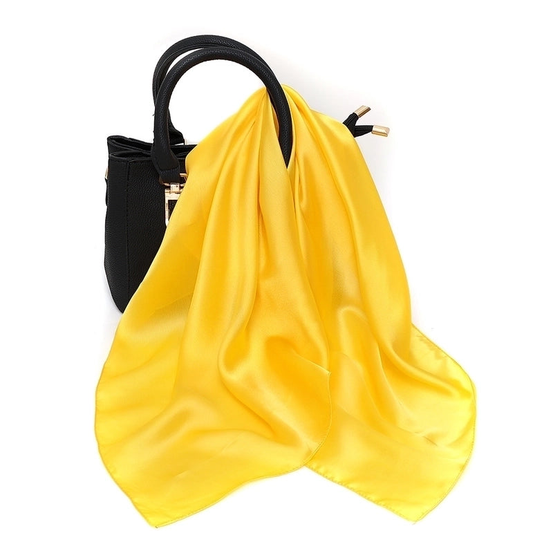 Women’s Elegant Basic Printing Polyester Printing Silk Scarf