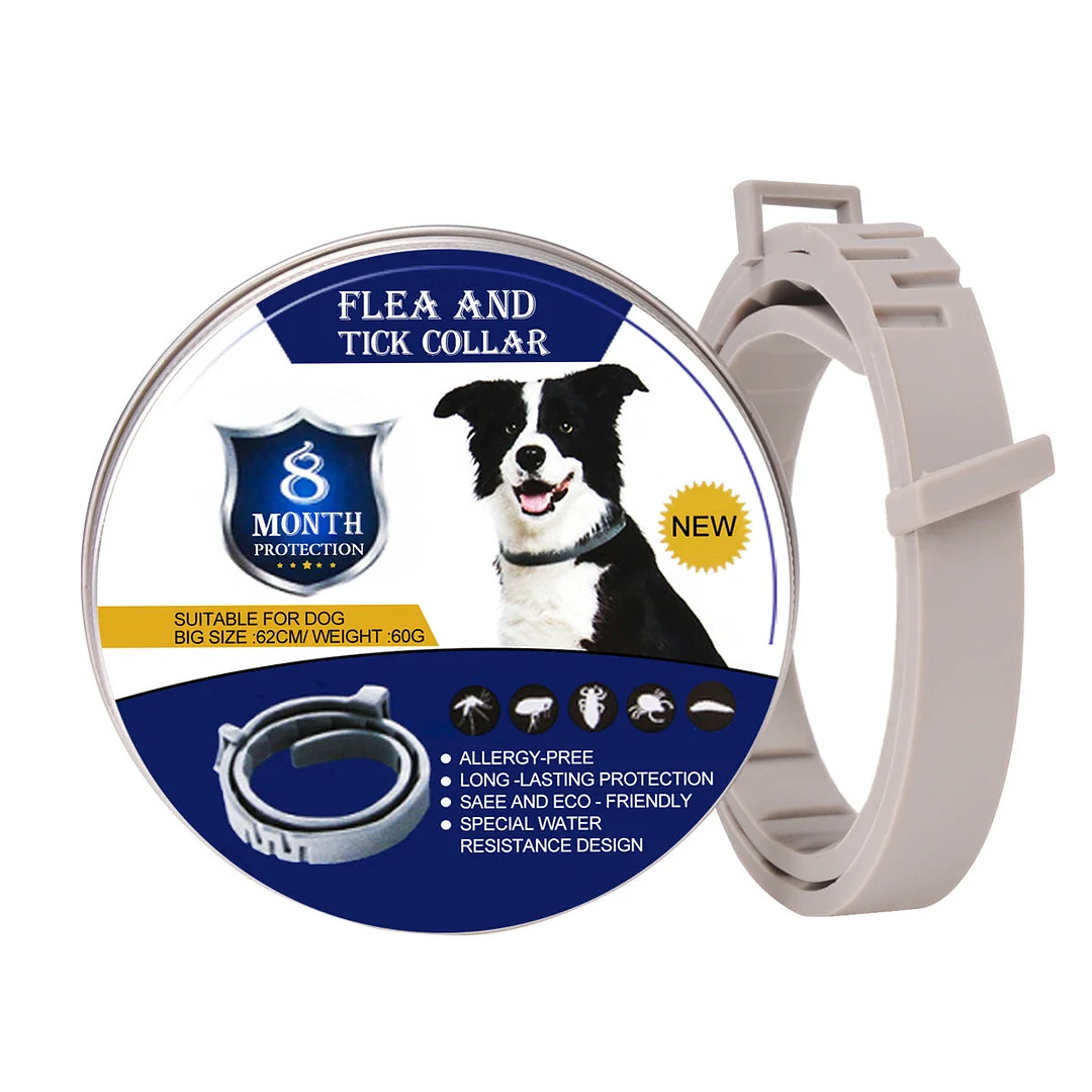 All-natural Oils And Repellants Flea & Tick Collar For Pets, 8 Months Prevent