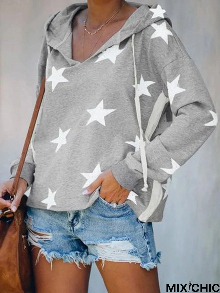 Casual Loose Hooded Cotton Hoodies & Sweatshirt