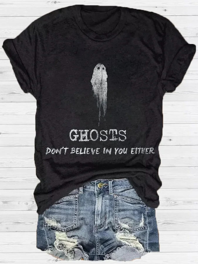 Women's Ghost Art Print T-Shirt