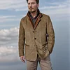 Fashion retro casual jacket lapel stitching contrast color jacket