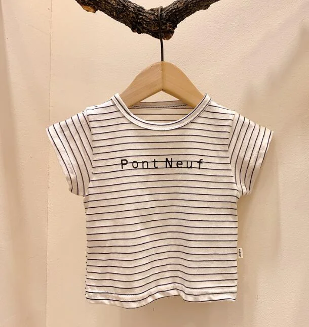 Korean Style 2020 Summer Toddlers Girls Cotton Shirts Ruffles Collar Puff Sleeve Baby Kids Tops Cute Blouses Infants Clothes