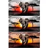 Elephant Landscape -Full Round Diamond Painting(80*40cm)