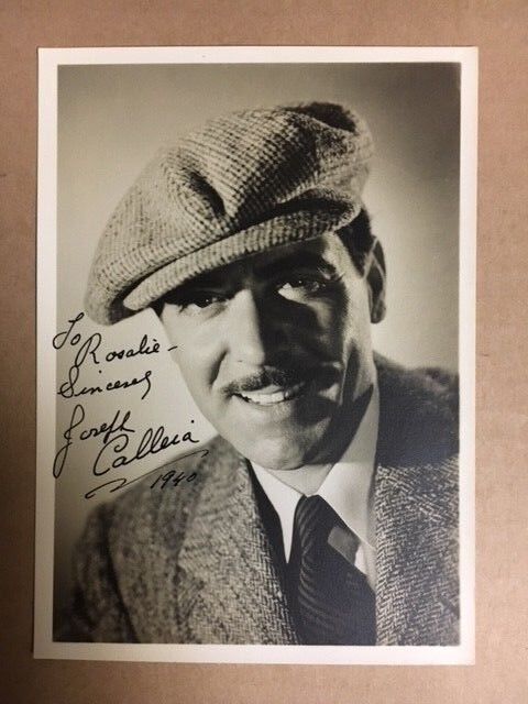 Joseph Calleia Actor/singer Signed 5x7 Vintage Photo Poster painting JSA Cert!