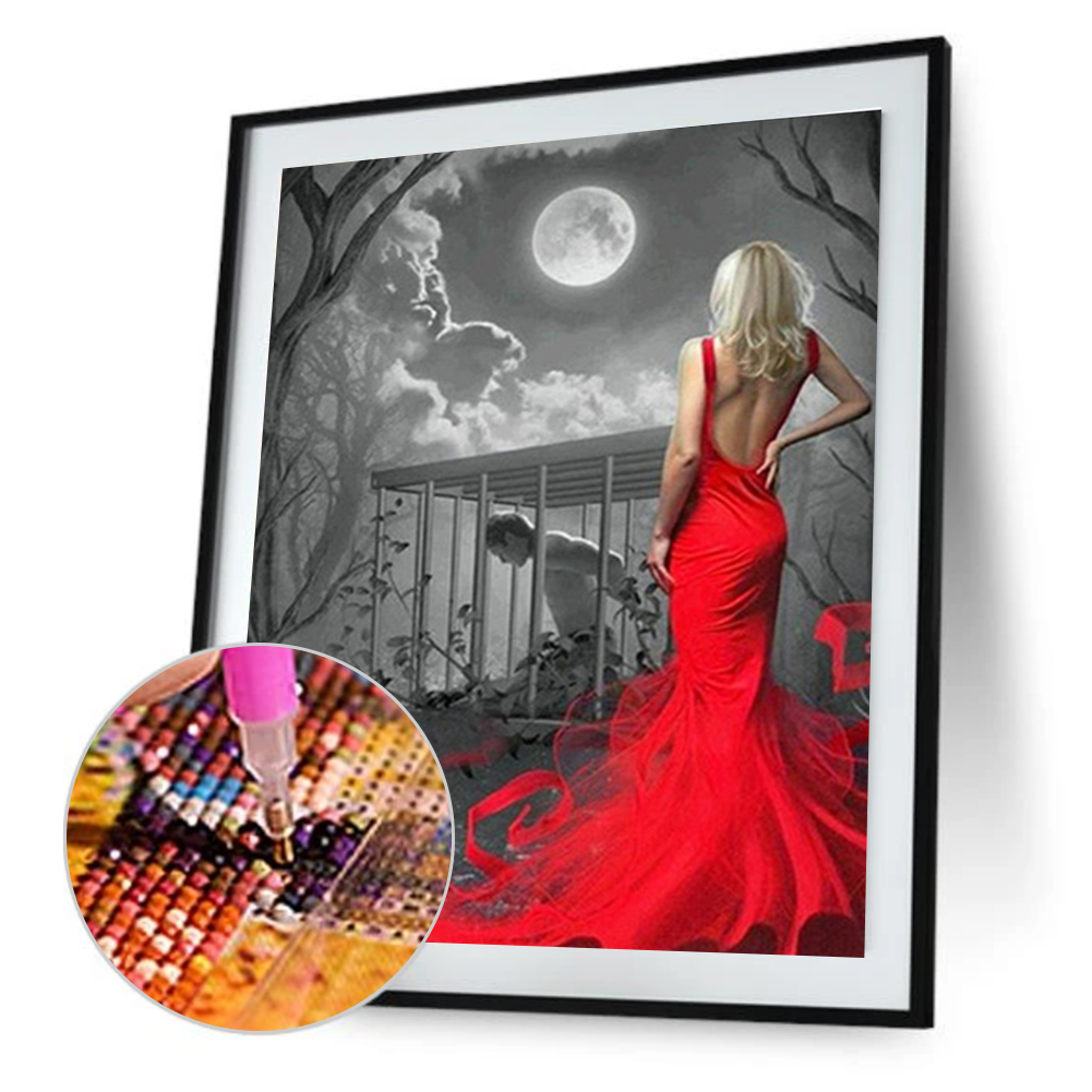 

Red Dress - Special Shaped Diamond Painting - 30*40CM, 501 Original