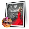Diamond Painting -DIY Round Drill Red Dress
