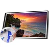 (US Only)Seaside Sunset Oil Paint By Numbers Kits Canvas Picture DIY Wall Drawing 80x40cm