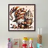 Coffee Gnome-14CT Stamped Cross Stitch 40*40cm/15.75*15.75in tapestrymarket