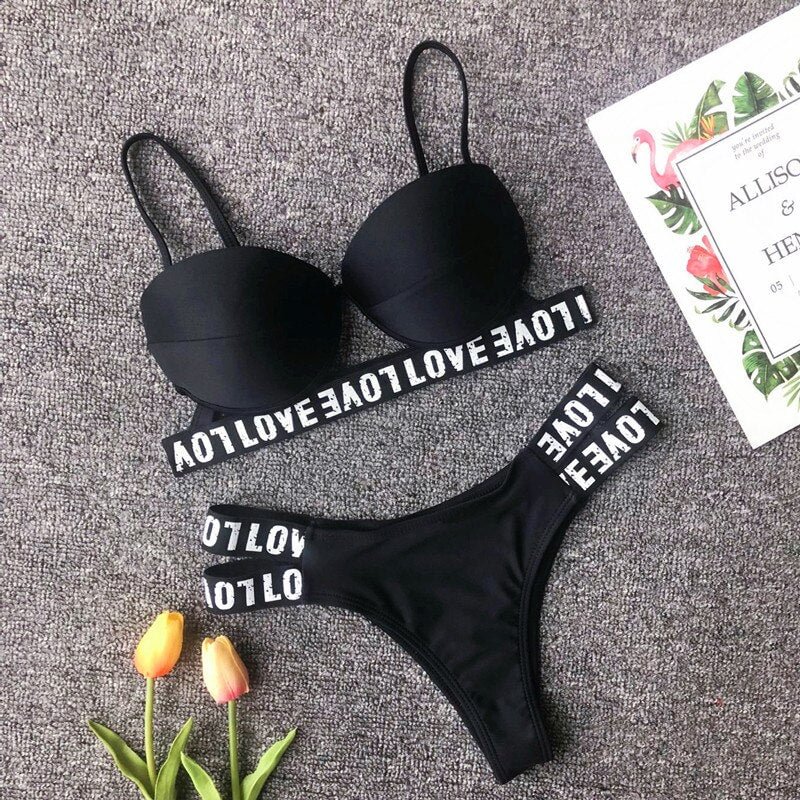 Simplee Neon string bikinis 2019 mujer Push up swimsuit female Sexy swimwear women bathing suit Green bathers Summer beach wear