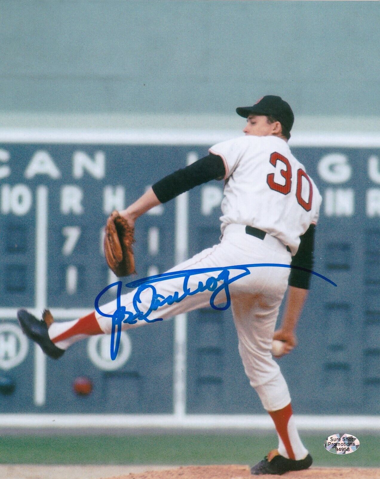 JOSE SANTIAGO BOSTON RED SOX ACTION SIGNED 8x10