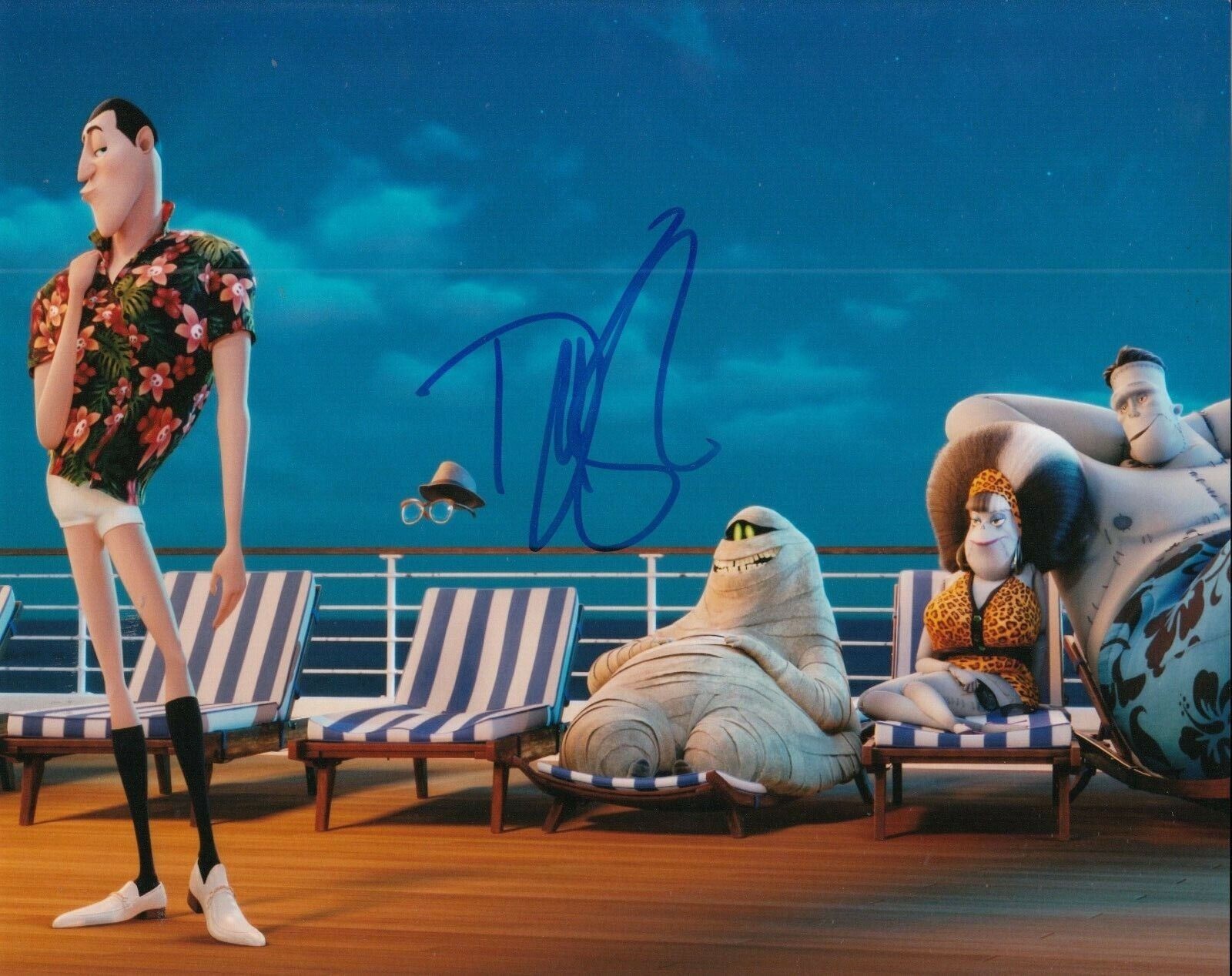 DAVID SPADE signed (HOTEL TRANSYLVANIA) MOVIE 8X10 *Griffin* Photo Poster painting W/COA #1