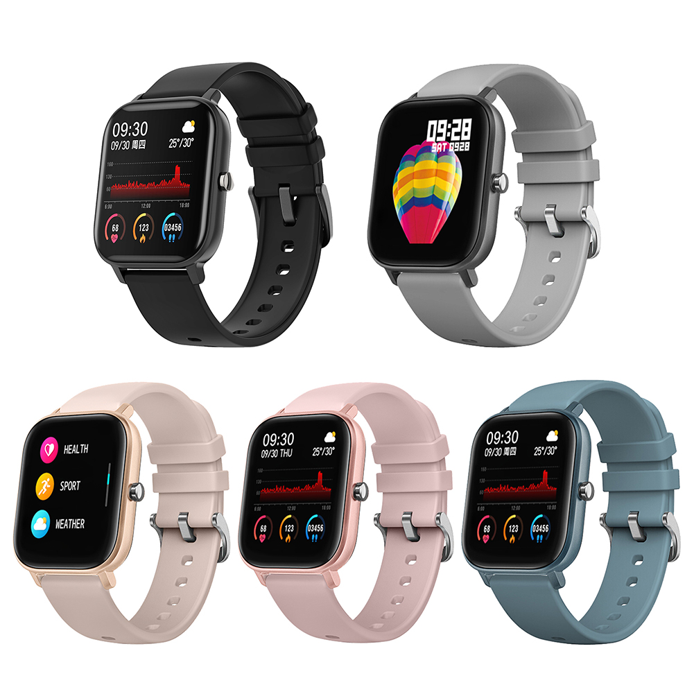 

P8 1.4 inch Smart Watch Bracelet IP67 Heart Rate Monitor Fitness Tracker, Black, 501 Original