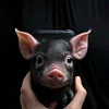 Limited Edition Handmade Pig Head Liquid Silicone Mobile Phone Case