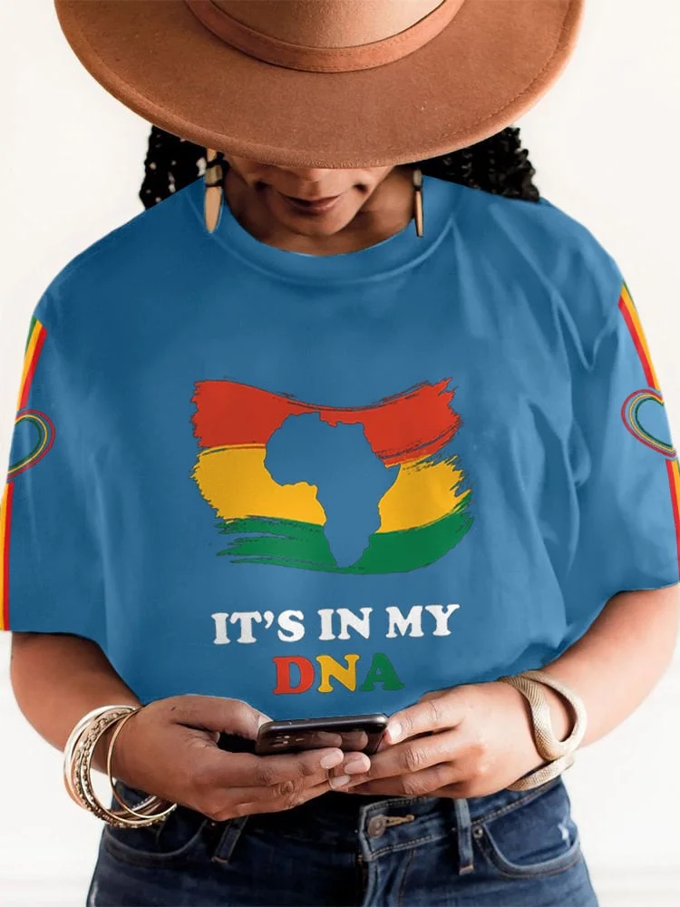 Women's It's My DNA Print Short Sleeve T-Shirt