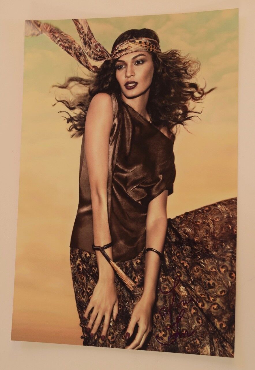 Joan Smalls Signed Autographed 12x18 Photo Poster painting Sexy Victoria's Secret Model COA VD