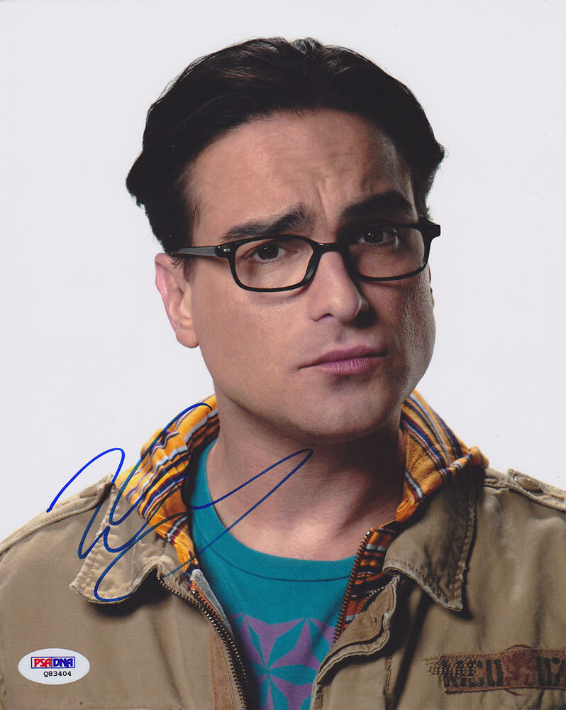 Johnny Galecki SIGNED 8x10 Photo Poster painting Leonard The Big Bang Theory PSA/DNA AUTOGRAPHED