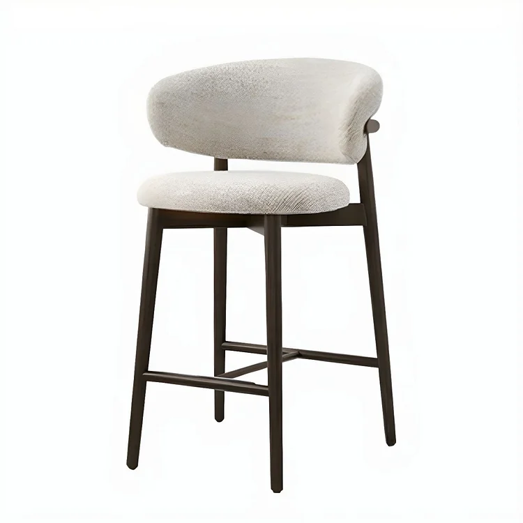   Scandinavian Style Wood Bar Stool