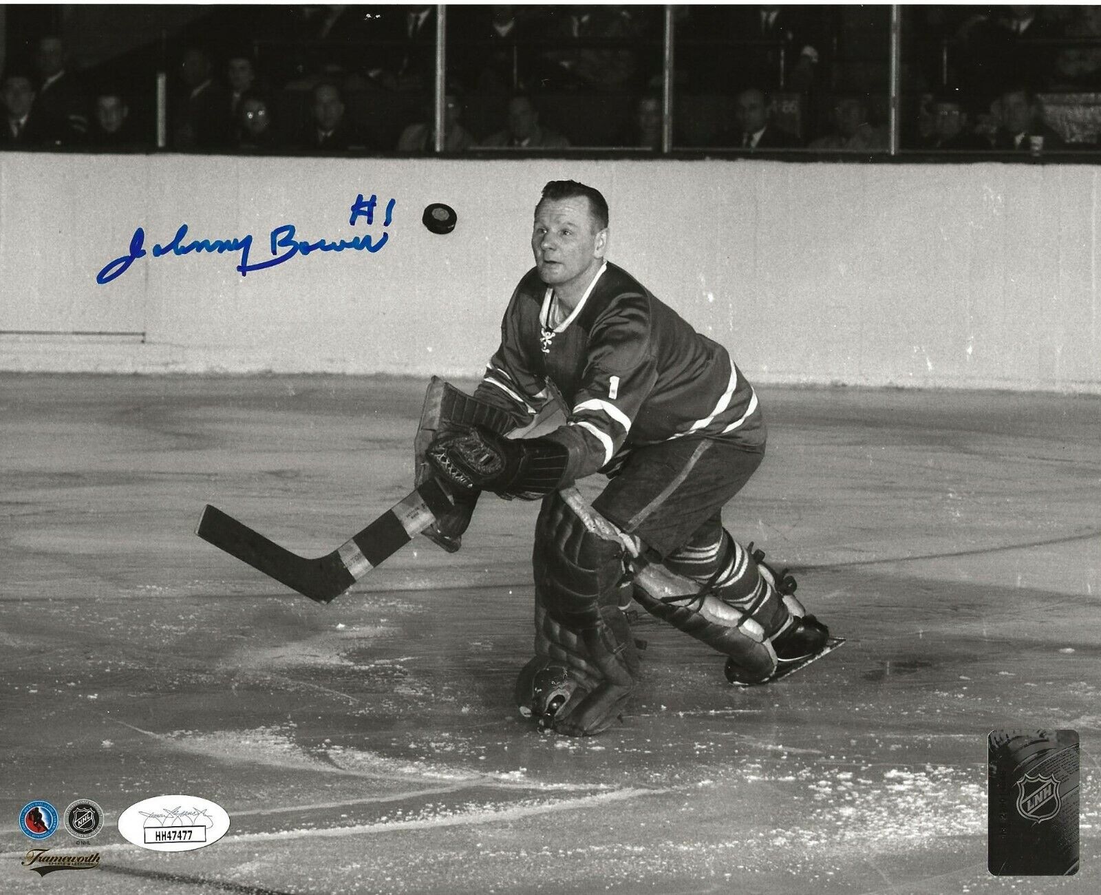 Johnny Bower signed Toronto Maple Leafs 8x10 Photo Poster painting autographed HOF 2 JSA