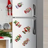6Pcs Acrylique Noël Bonbon-Bricolage Autocollant Aimant
