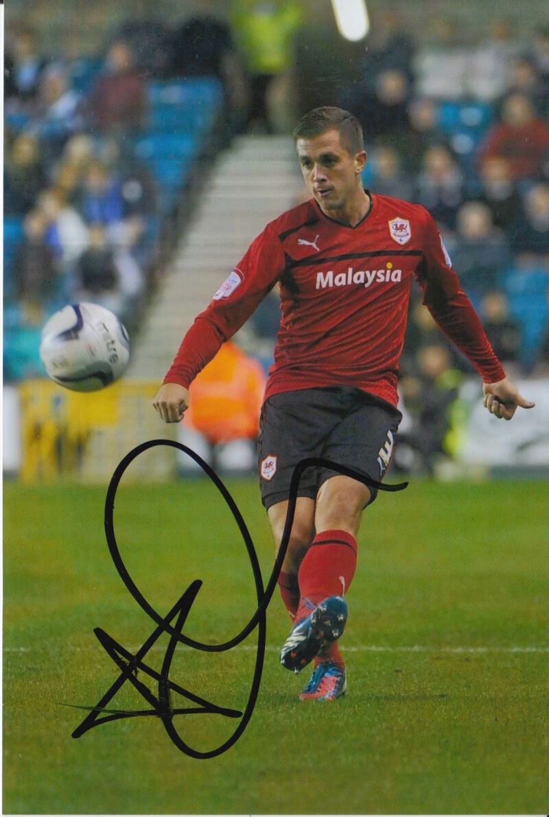 CARDIFF CITY HAND SIGNED ANDREW TAYLOR 6X4 Photo Poster painting 4.